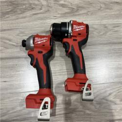 AS-IS Milwaukee M18 18V Lithium-Ion Brushless Cordless Compact Drill/Impact Combo Kit
