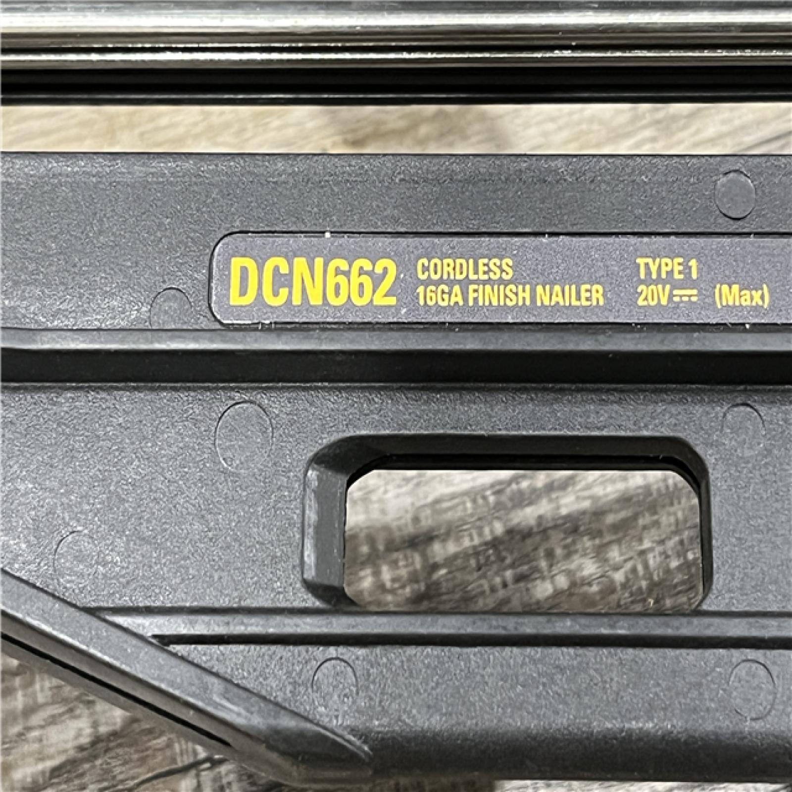 AS-IS DEWALT 20V MAX XR 16-Gauge Lithium-Ion Cordless Finish Nailer (Tool Only)