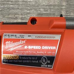 AS-IS Milwaukee 12V Lithium-Ion Cordless Screwdriver  3/8 in. High Speed Ratchet  Light Combo Kit