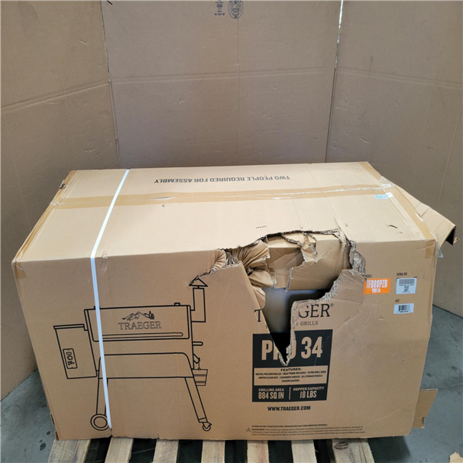 CALIFORNIA AS-IS Traeger Pro 34 Wood Pellet Grill and Smoker