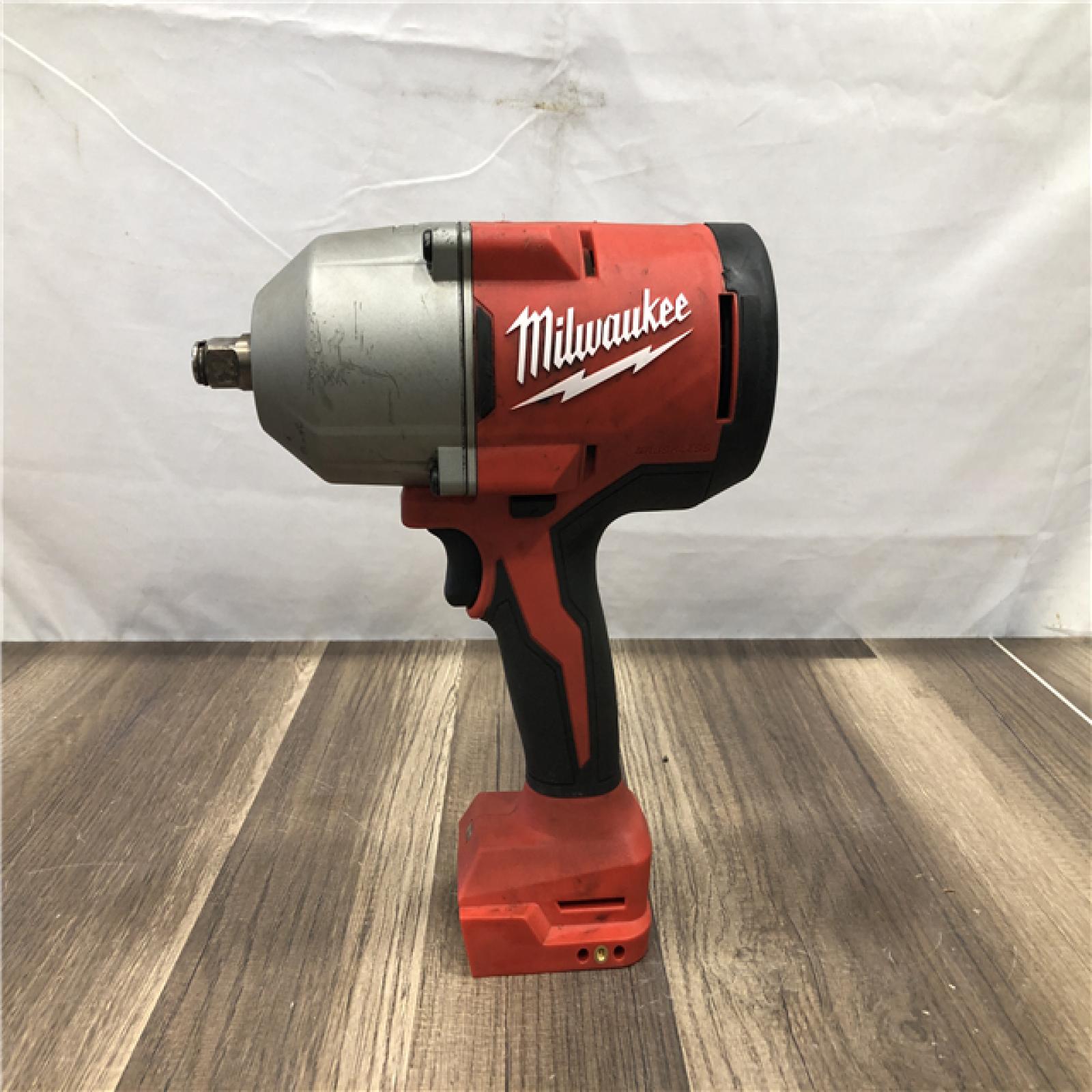 AS-IS Milwaukee 18-Volt Lithium-Ion Brushless 1/2 in. High Torque Impact Wrench with Friction Ring (Tool-Only)
