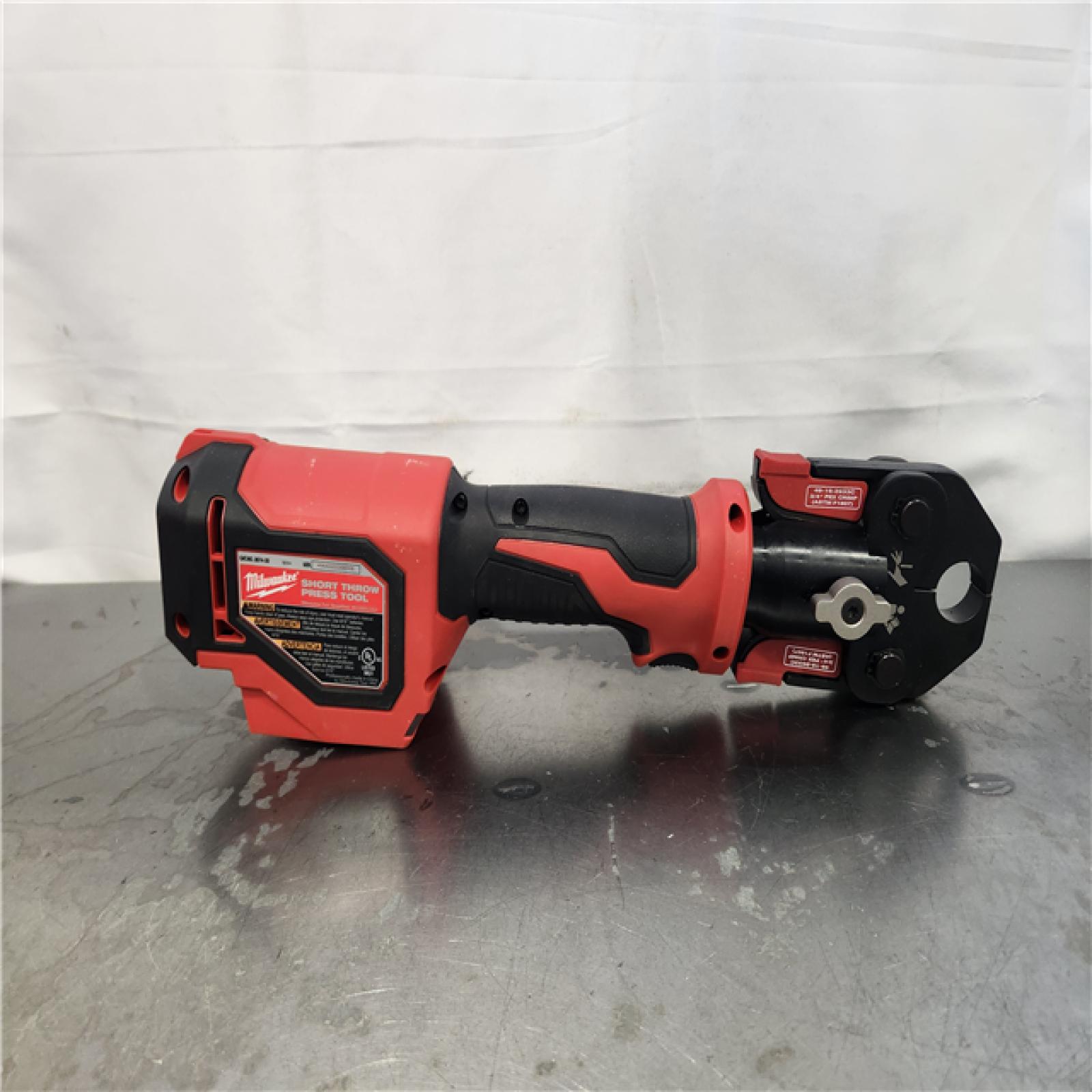 AS-IS- Milwaukee M18 18V Lithium-Ion Cordless Short Throw Press Tool Kit