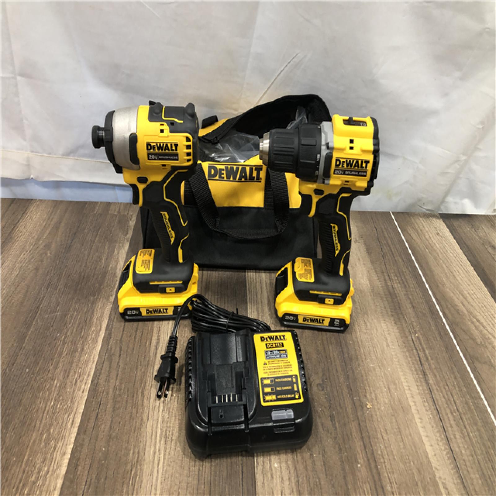 AS-IS DEWALT ATOMIC 20-Volt MAX Lithium-Ion Cordless Combo Kit