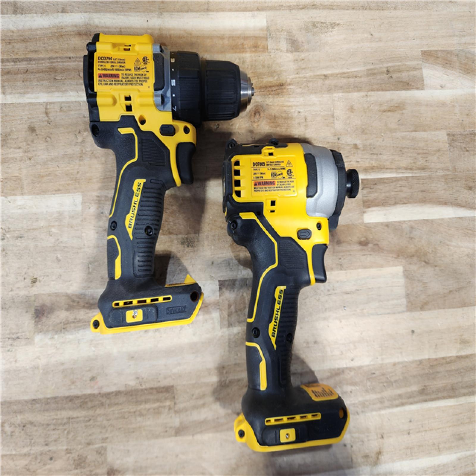 HOUSTON LOCATION - AS-IS DEWALT ATOMIC 20-Volt MAX Lithium-Ion Cordless Combo (2-Tool) Kit