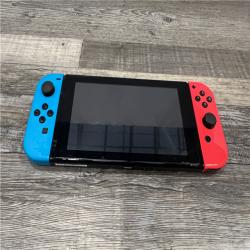 AS-IS Nintendo Switch -Neon Blue Joy-Con & Neon Red
