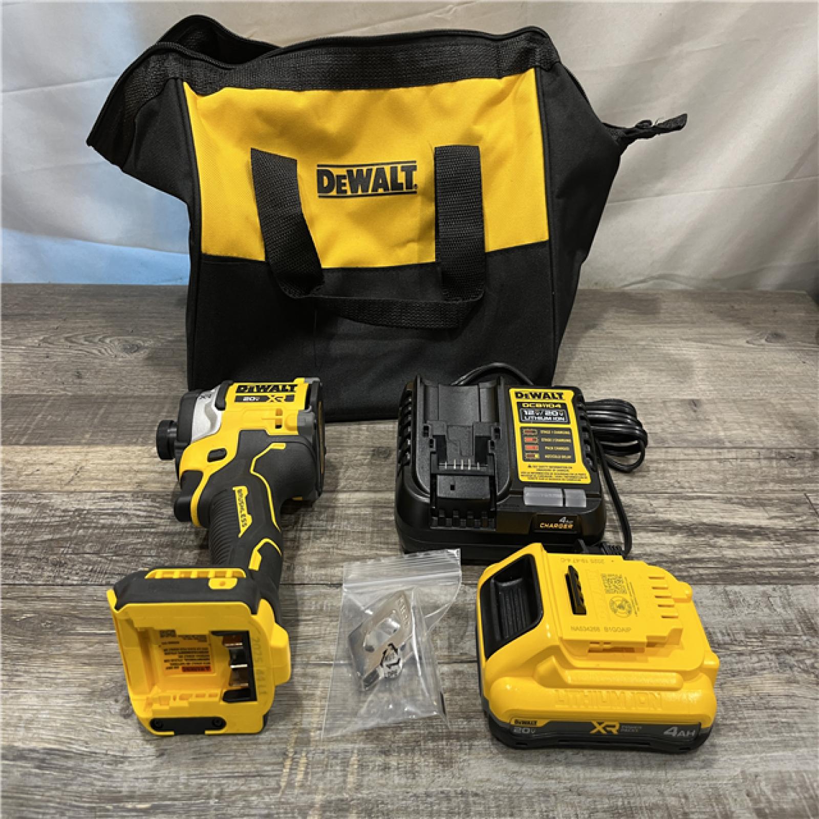 AS-IS DEWALT 20V MAX XR Lithium-Ion Brushless Cordless 3-Speed High Torque 1/4 in. Impact Driver Kit