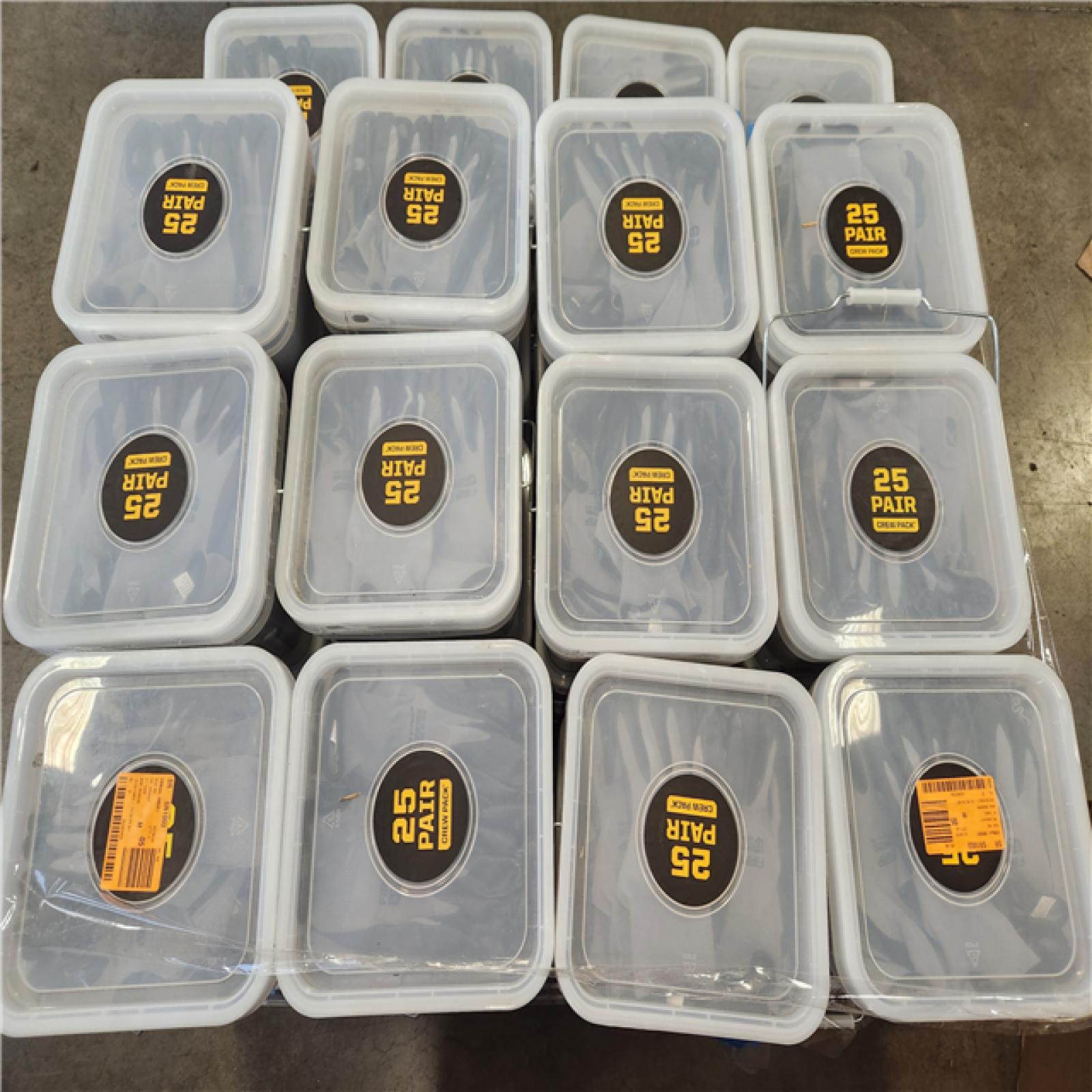 Phoenix NEW FIRM GRIP Large Nitrile Coated Work Gloves with Reusable Bucket (25-Pack) Pallet (44-Buckets)