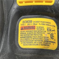 AS-IS DEWALT 20V MAX XR Brushless Cordless 1/4 Sheet Variable Speed Sander (Tool Only)