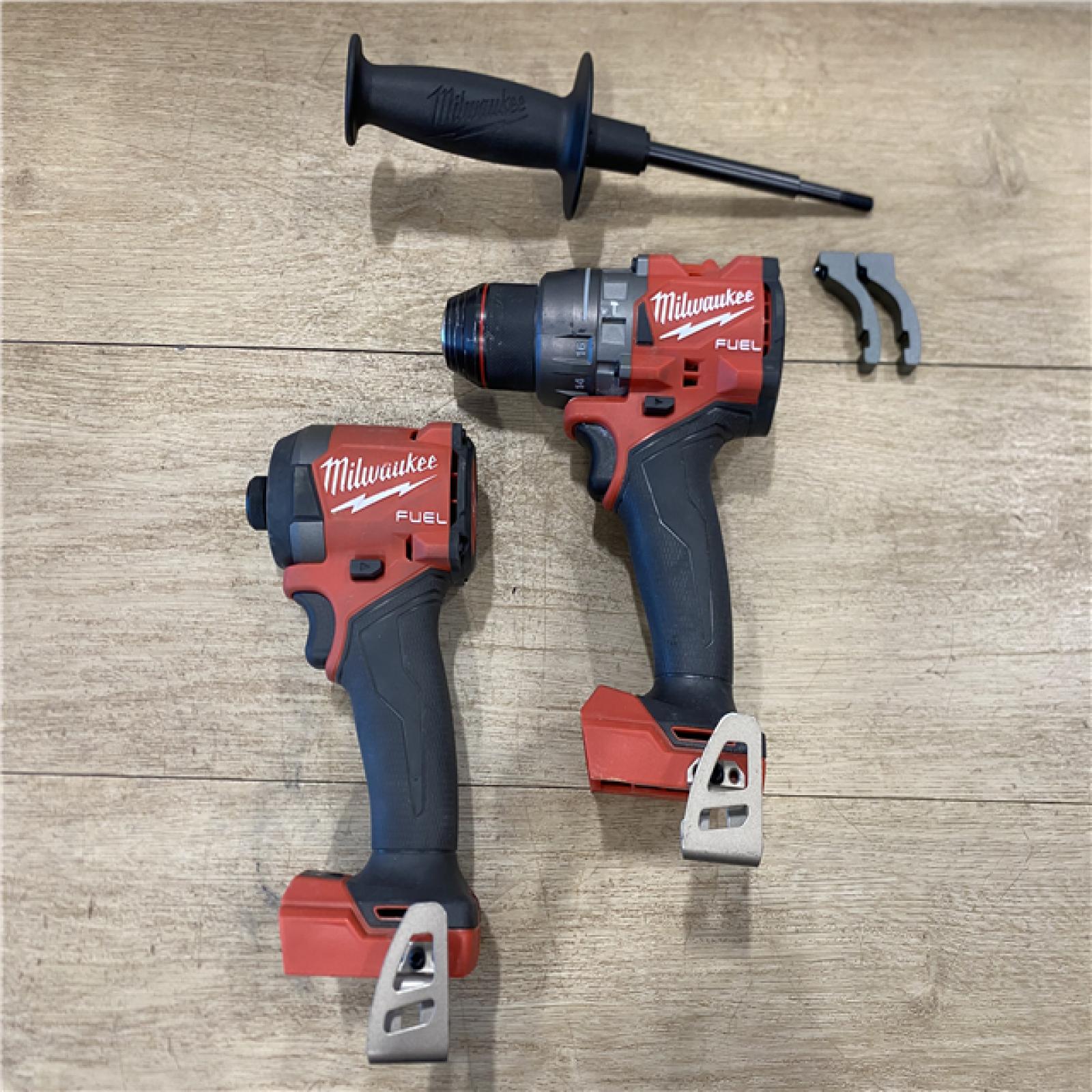 AS-IS Milwaukee FUEL 18V Lithium-Ion Brushless Cordless Hammer Drill and Impact Driver Combo Kit