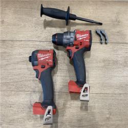 AS-IS Milwaukee FUEL 18V Lithium-Ion Brushless Cordless Hammer Drill and Impact Driver Combo Kit