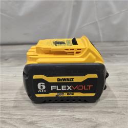 AS-IS DEWALT FLEXVOLT 20V/60V MAX 6.0Ah Battery Pack with 6 Amp Output Charger Kit