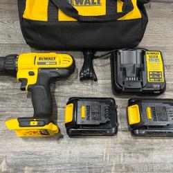 AS-IS DEWALT 20V MAX Cordless 1/2 in. Drill/Driver Kit