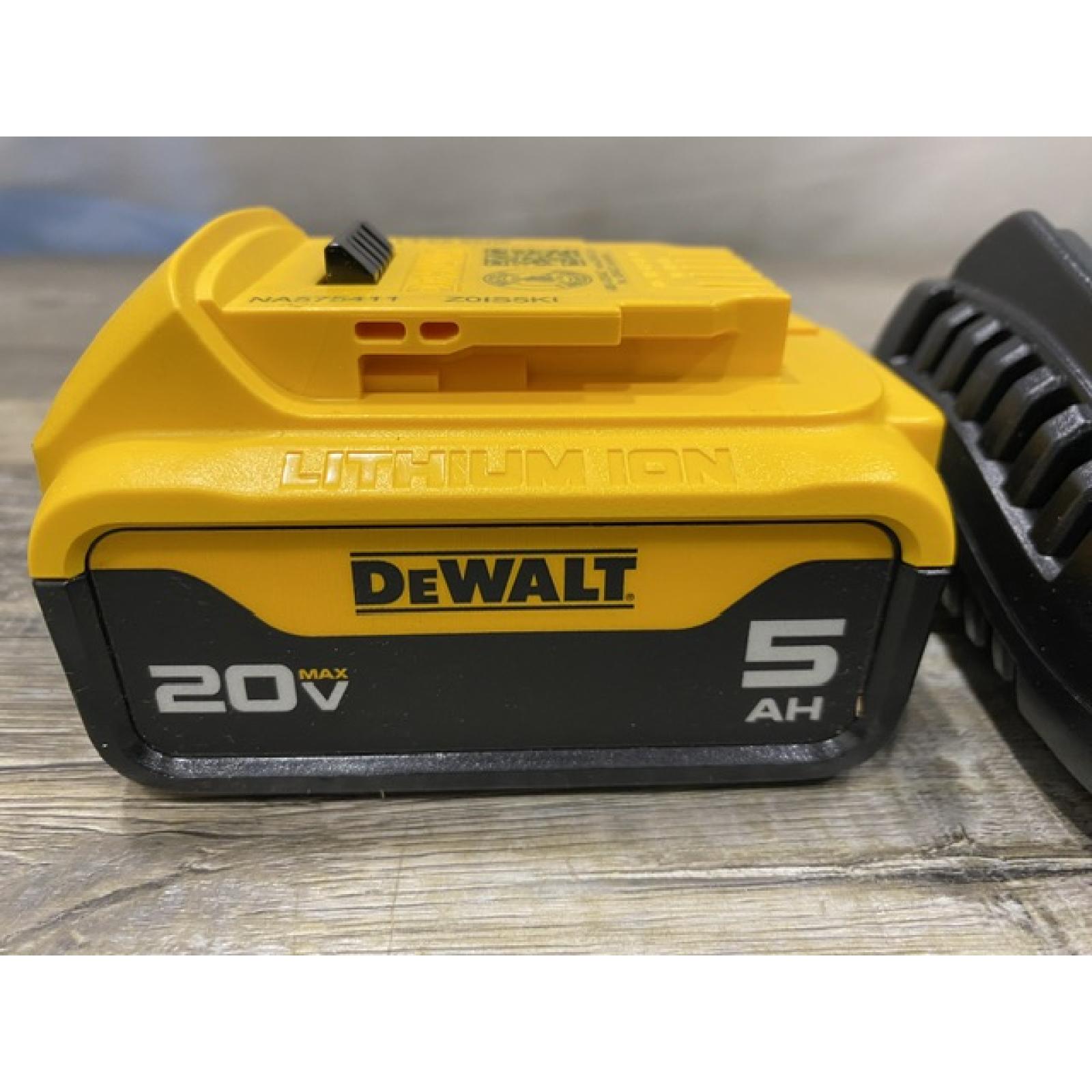 AS-IS DEWALT 20-Volt Maximum XR 5.0 Ah Battery Pack and Charger Kit
