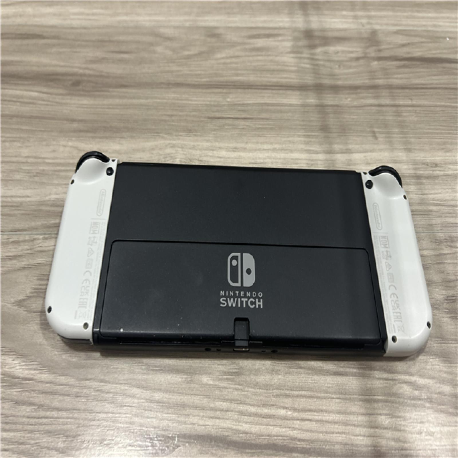 AS-IS Nintendo Switch - OLED Model with White Joy-Con