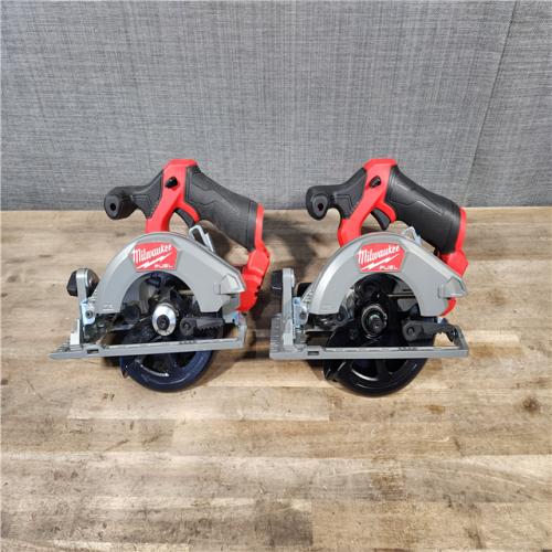 HOUSTON LOCATION - AS-IS (2) Milwaukee M12 FUEL 12V Lithium-Ion Brushless 5-3/8 in. Cordless Circular Saw (Tool-Only)
