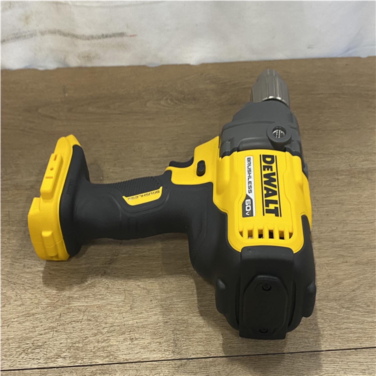 AS-IS DEWALT FLEXVOLT 60-Volt MAX Cordless Brushless 1/2 in. Mixer/Drill with E-Clutch (Tool-Only)