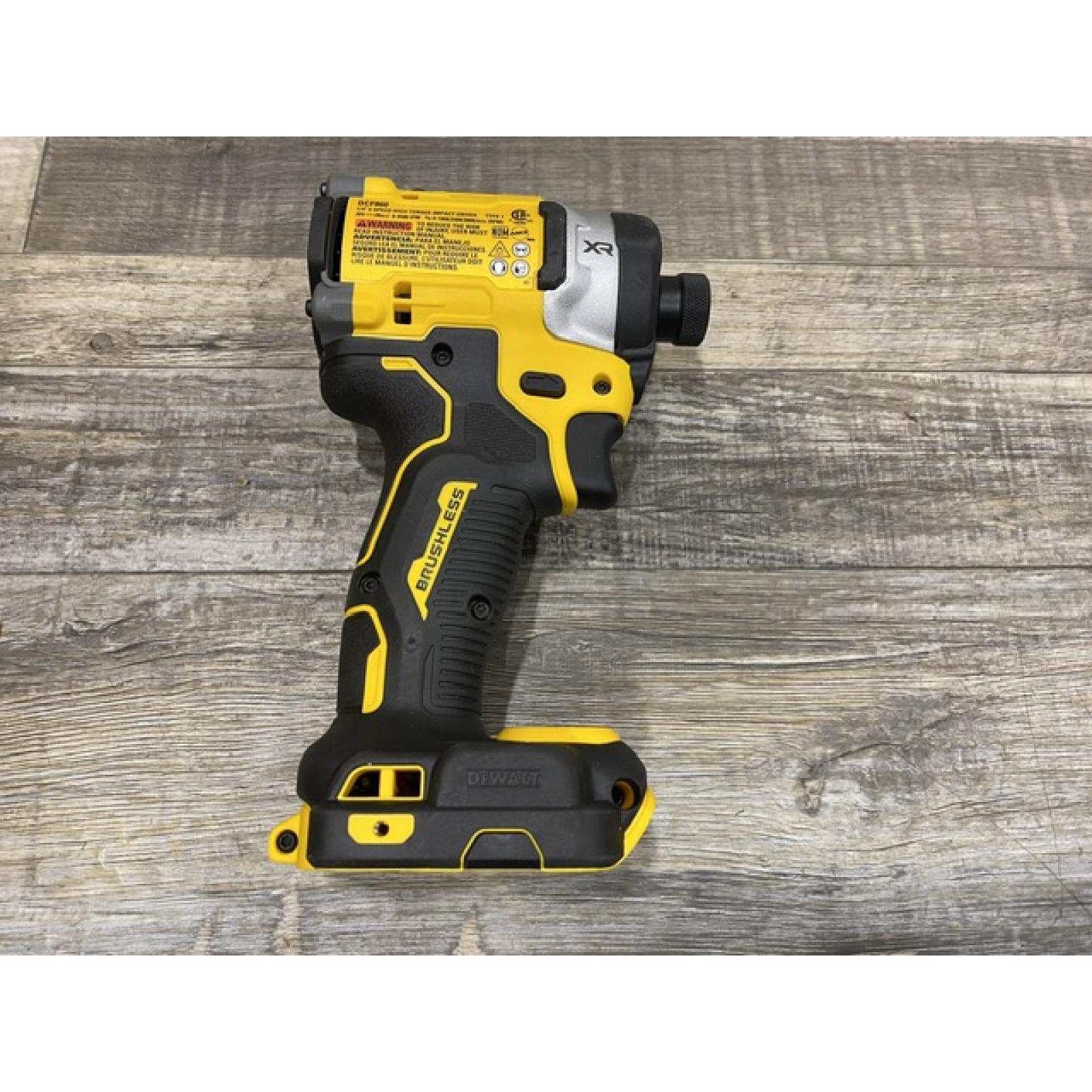 AS-IS DEWALT 20V MAX XR Lithium-Ion Brushless Cordless 3-Speed High Torque 1/4 in. Impact Driver Kit