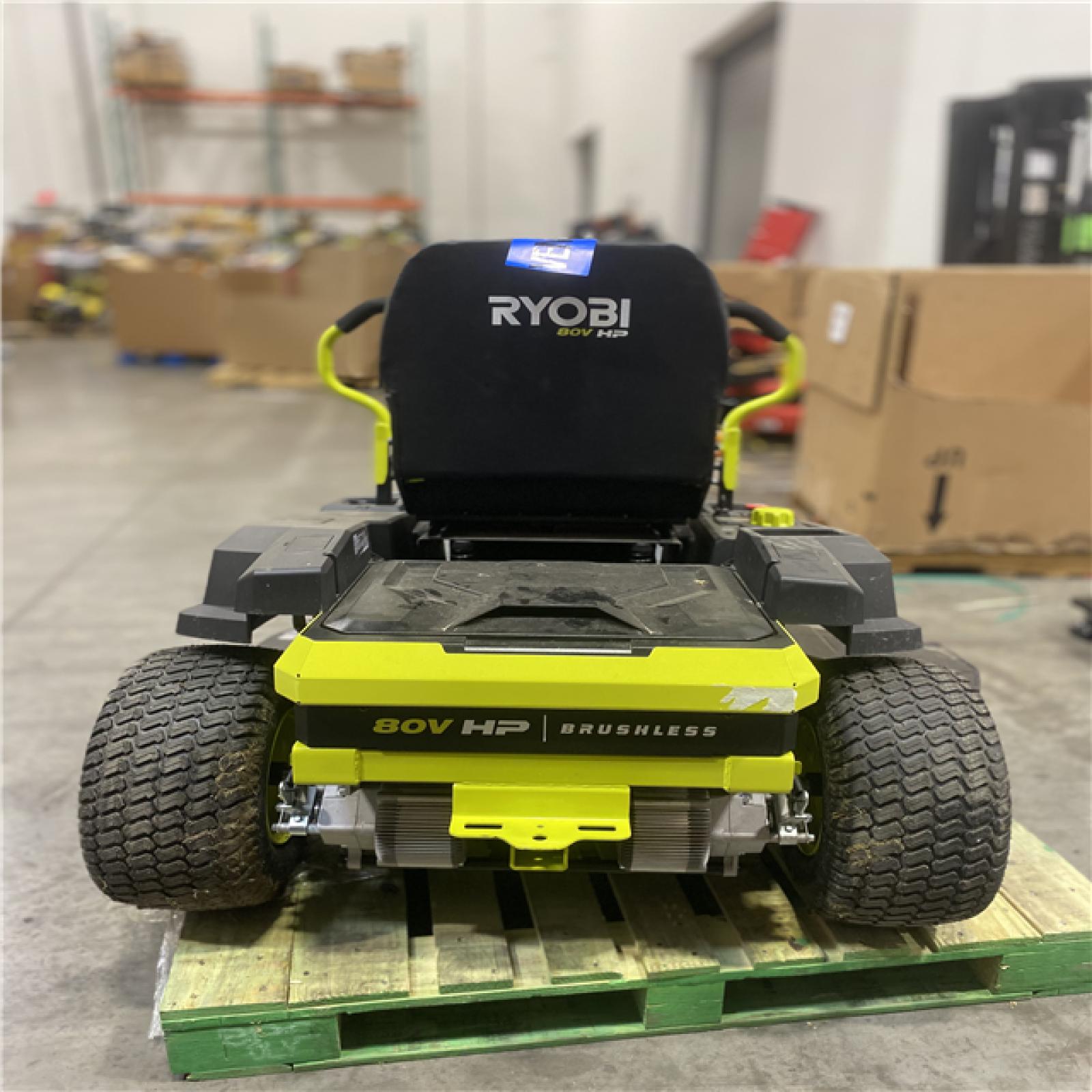 Dallas Location - As-Is RYOBI ZR3 80V HP Brushless Battery Cordless Electric 42 in. Zero Turn Riding Lawn Mower with (2) 14.0 Ah Batteries and Charger