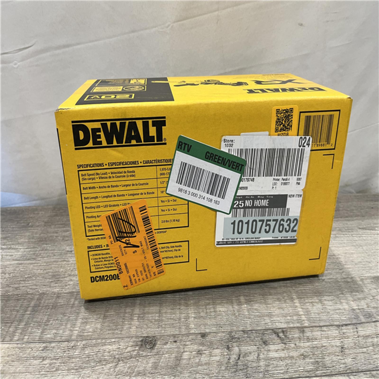 NEW - DEWALT 20-Volt MAX XR 18 in. Cordless Bandfile (Tool-Only)