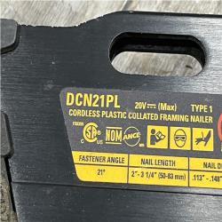 AS-IS DEWALT 20V MAX XR Lithium-Ion Electric Cordless Brushless 2-Speed 21° Plastic Collated Framing Nailer (Tool Only)