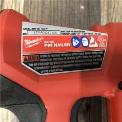 AS-IS Milwaukee 12-Volt 23-Gauge Lithium-Ion Cordless Pin Nailer (Tool-Only)