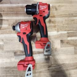 HOUSTON LOCATION - AS-IS Milwaukee M18 18V Lithium-Ion Brushless Cordless Compact Drill/Impact Combo Kit