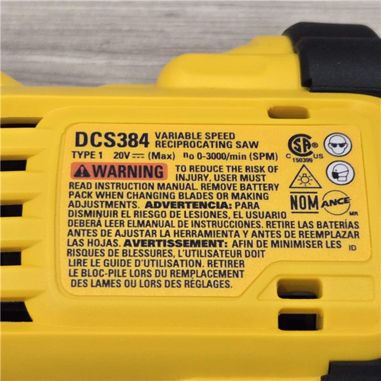 AS-IS DeWalt 20V MAX XR Cordless Reciprocating Saw (Tool-Only)