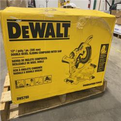 As-Is- DEWALT 15 Amp Corded 12 in. Double Bevel Sliding Compound Miter Saw