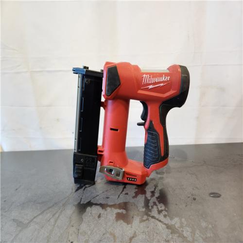 AS-IS- Milwaukee 12-Volt 23-Gauge Lithium-Ion Cordless Pin Nailer (Tool-Only)