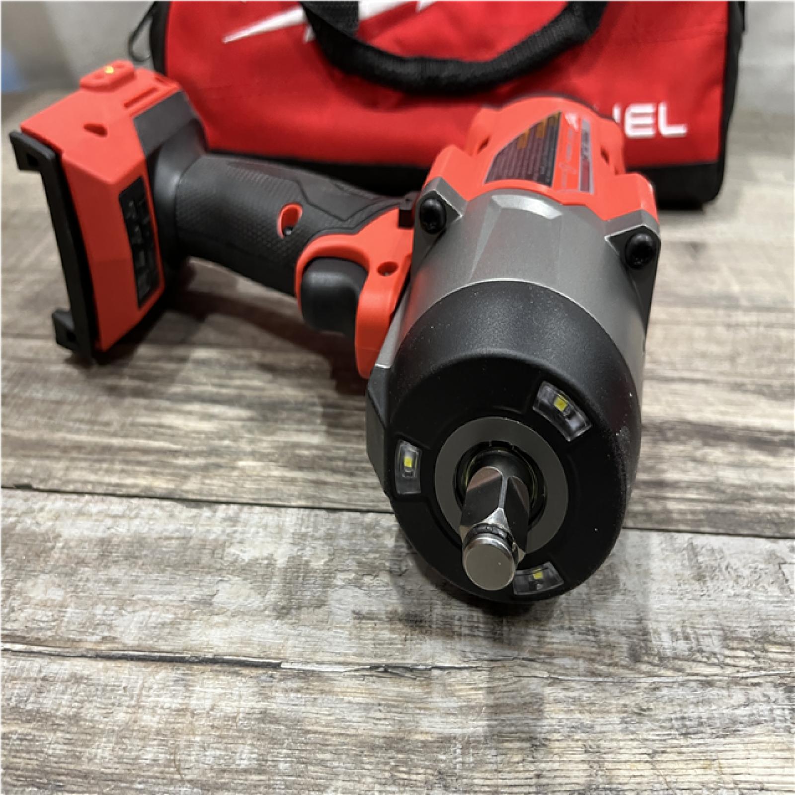 AS-IS Milwaukee FUEL 18V Lithium-Ion Brushless Cordless 1/2 in. Impact Wrench w/Friction Ring Kit