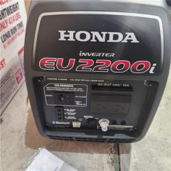 Houston location- AS-IS Honda 2200-Watt Remote Stop/Recoil Start Bluetooth Super Quiet Gasoline Powered Inverter Generator with Advanced CO Shutdown