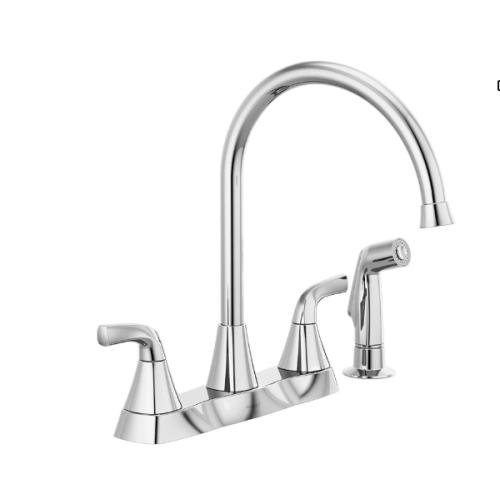 DALLAS LOCATION- NEW! Peerless Parkwood Two Handle Kitchen Faucet With Spray  Chrome (Units 39)