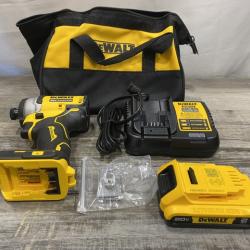 AS-IS DEWALT Atomic 20V Max Lithium-Ion Brushless Cordless Compact 1/4 in. Impact Driver Kit