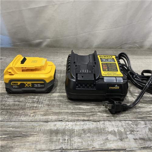 AS-IS DEWALT 20V MAX XR POWERSTACK Lithium-Ion Battery Starter Kit with 3.5Ah Battery and Charger