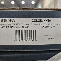 DALLAS LOCATION- NATURE PATH HICKORY HAZE VINYL PLANK FLOORING PALLET (110 CASES)