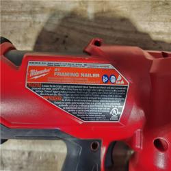 HOUSTON LOCATION - AS - IS Milwaukee FUEL 3-1/2 in. 18-Volt 21-Degree Lithium-Ion Brushless Cordless Framing Nailer (Tool-Only)