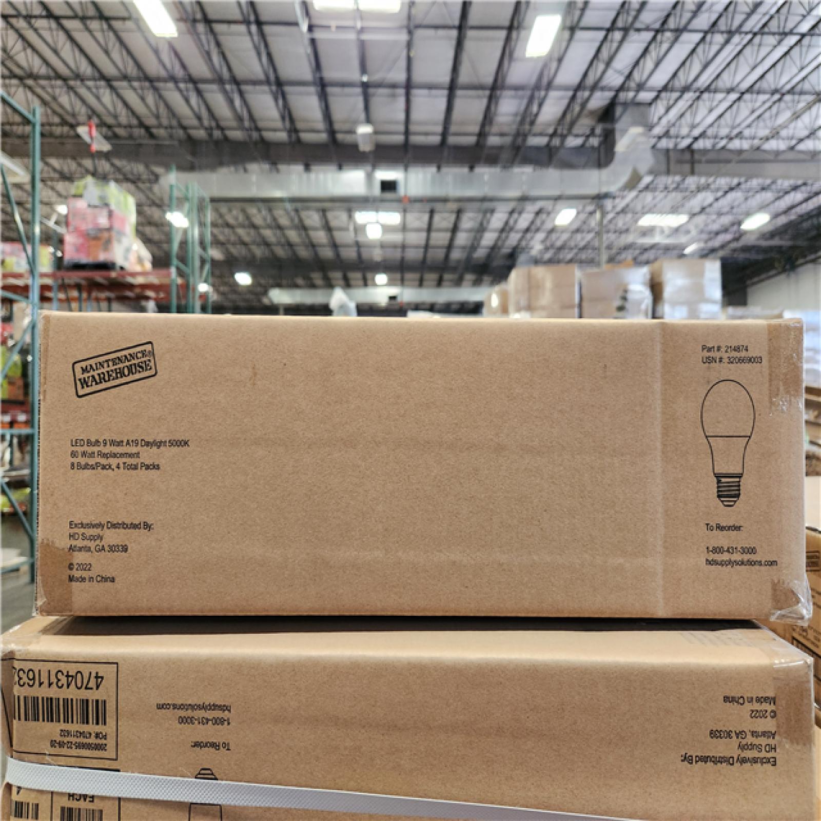 Phoenix Location NEW LED Bulb A19 5000K, 60 Watt Replacement 120V 840 Lumens 8 Bulbs/Pack (108 Packs)