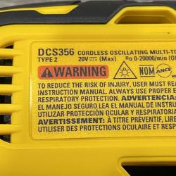 AS-IS DEWALT 20V MAX XR Cordless Brushless 3-Speed Oscillating Multi Tool Kit