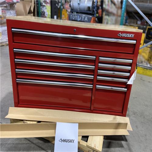DALLAS LOCATION -  Husky Modular Tool Storage 52 in. W x 20 in. D Standard Duty Red Mobile Workbench Cabinet