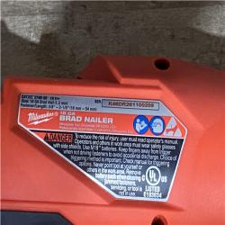 Houston Location AS-IS Milwaukee FUEL 18-Volt Lithium-Ion Brushless Cordless Gen II 18-Gauge Brad Nailer (Tool-Only)