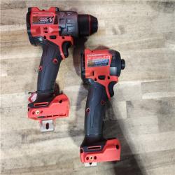 HOUSTON LOCATION - AS-IS (APPEARS LIKE NEW) Milwaukee  FUEL 18V Lithium-Ion Brushless Cordless Hammer Drill and Impact Driver Combo Kit