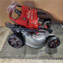HOUSTON LOCATION - AS-IS Milwaukee M18 FUEL Brushless Cordless 21 in. Walk Behind Dual Battery Self-Propelled Mower Kit W/ CHARGER