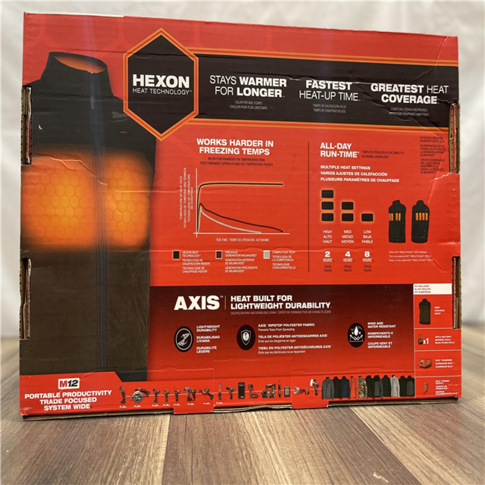 NEW!  - Milwaukee Heated Vest Polyester Zipper Men XL