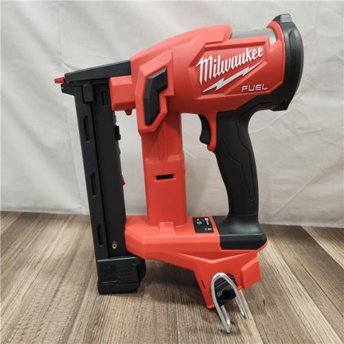 AS-IS- MILWAUKEE FUEL 18V Cordless 18-Gauge 1/4 in. Narrow Crown Stapler (Tool-Only)