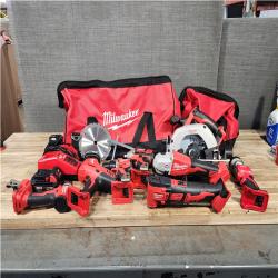 Houston Location AS-IS  Milwaukee 18V Lithium-Ion Cordless (8-Tool) Combo Kit