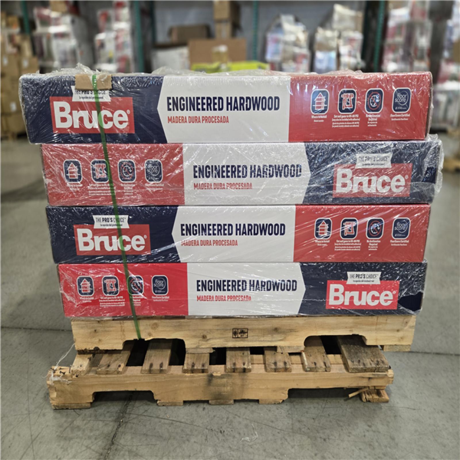 DALLAS LOCATION - Bruce Time Honored Caramel Treasure Wh Oak 3/8 in. T x 6.5 in.W T+G Brushed Engineered Hardwood Flooring (32.11 sq.ft../ctn) PALLET-(16 CASES)