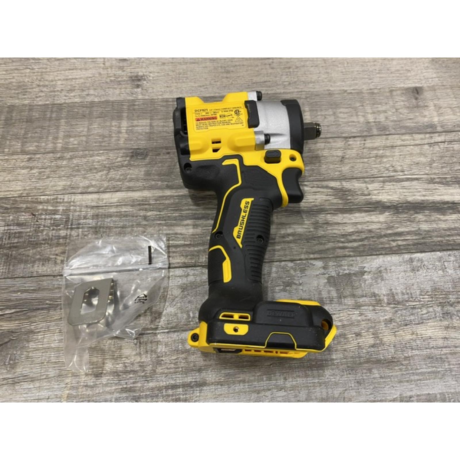 AS-IS DEWALT ATOMIC 20V MAX Cordless Brushless 1/2 in. Variable Speed Impact Wrench (Tool Only)