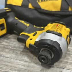 AS-IS DEWALT ATOMIC 20V MAX Lithium-Ion Cordless 1/4 in. Brushless Impact Driver Kit