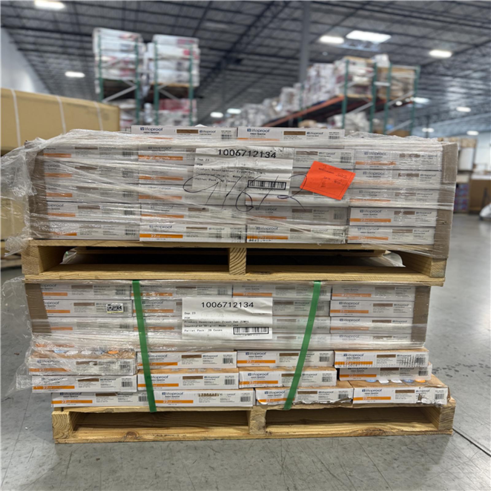 DALLAS LOCATION - Lifeproof Fresh Oak 22 MIL x 8.7 in. W x 48 in. L Click Lock Waterproof Luxury Vinyl Plank Flooring (20.1 sqft/case) PALLET-(50 UNITS)