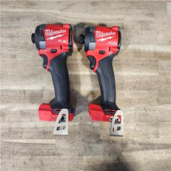 HOUSTON LOCATION - AS-IS (2) Milwaukee 2953-20 18V Lithium-Ion Brushless Cordless 1/4 Hex Impact Driver (Tool-Only)